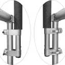 Universal Trampoline Replacement Enclosure Poles with Clamp and Hardware Fits 6 Straight Poles Trampoline