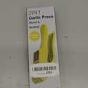 2 in 1 Garlic Slicer and Mincer - Multipurpose Garlic Press and Slicer, Stainless Steel and Durable Plastic, 7.6 x 1.7 x 2.5" Convenient Size, Easy to Use and Clean, Good for Home and Commercial Use