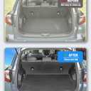 Cargo Liners Backrest Mat Compatible with Subaru Crosstrek Accessories 2024 2025 2026 with Hook&Loop Rear Trunk Mat Rear Seat Back Cover Protector All Weather Anti-Slip Split Dog Liner