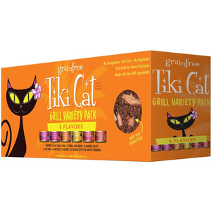 Tiki Cat Grill Wet Cat Food, Variety Pack, 2.8 oz. Cans (12 Count)