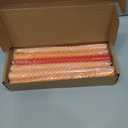 Candle Stick Spiral Tall Taper Candles,Unscented Candle for Holiday,Wedding and Home Decoration,10inch,12 Pack(Gradient Orange)