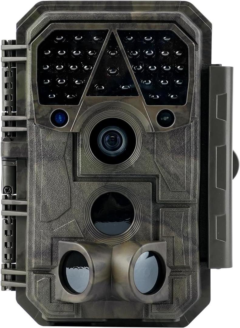 Meidase P70 (Non-Cellular, Non-WiFi) Trail Camera, 64MP 1296p, Game Cameras with No-Glow IR Night Vision, Motion Activated, Waterproof for Wildlife Deer Cams, Hunting
