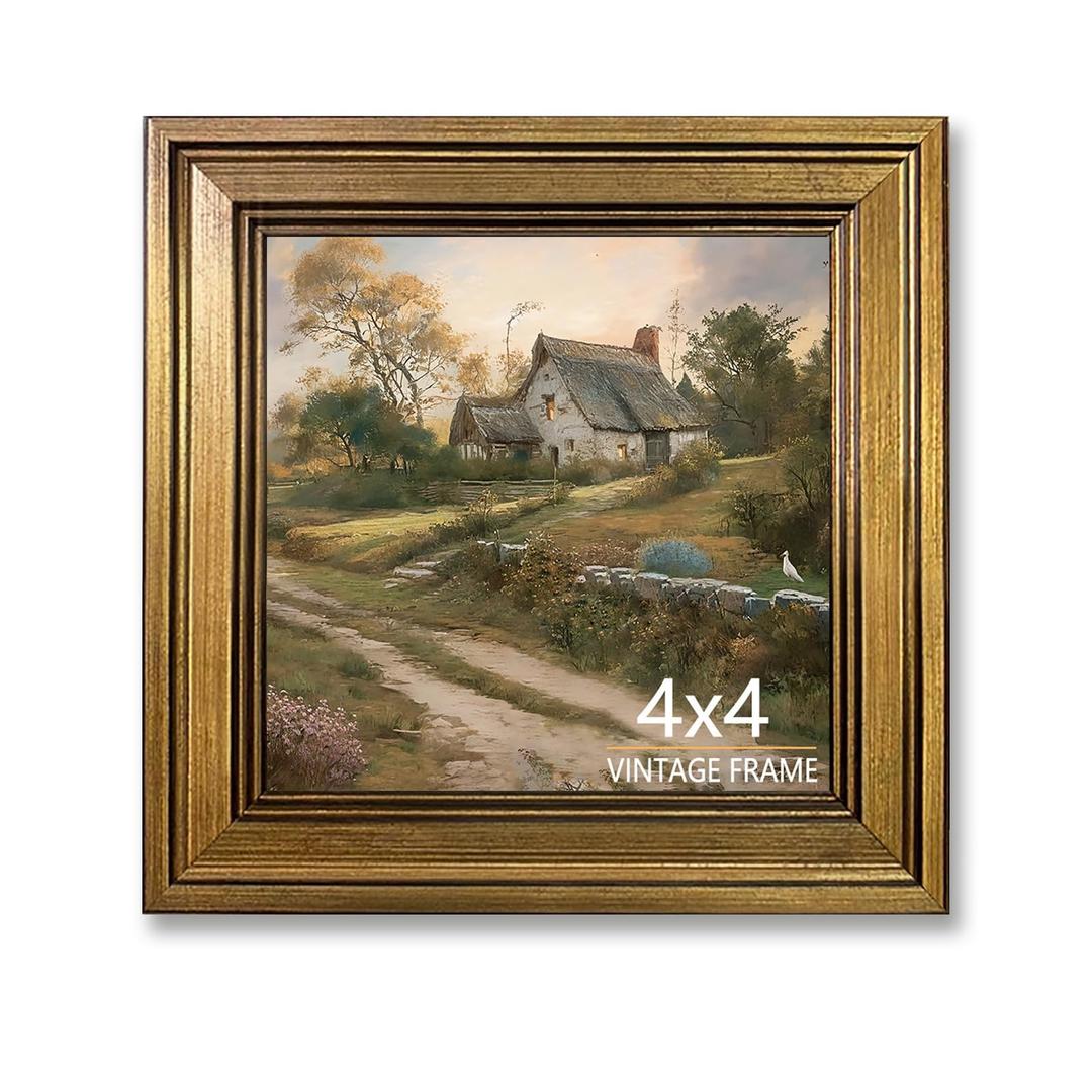 Aruifinw 11x17 Picture Frame Vintage Gold for Wall Mount