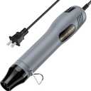 Mini Heat Gun 482℉ & 662℉ 2-Modle Temperature Control, Overload protection Ergonomic Design pistola de calor,Mini heat gun' for crafting，shrink tubing，vinyl wrap，resin