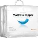 HOSPITOLOGY PRODUCTS Hypoallergenic Mattress Cover- Overstuffed - Deep Pocket - Goose Down Alternative Pillow Top Mattress Topper Twin XL - 39" W x 80" L