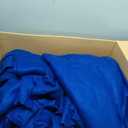 Buryeah 10 Pcs Fleece Blanket Bulk Soft Warm Fleece Blankets Cozy Lightweight Throw Blankets Plush Pet Throw Blanket for Home Bed Sofa Office Wedding Gifts Travel(50" X 60",Blue)