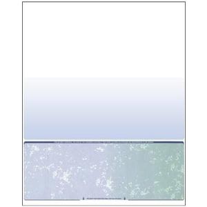 DocuGard Custom Check Paper - 250 Sheets, Letter Size, Blue/Green Prismatic