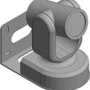 2 Pack PTZ Camera Wall Mount Bracket Black Sturdy Durable Universal Support Compatible with Most Centre Mount Cameras Complete with Microfibre Cleaning Cloth and Installation Hardware