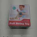 Montessori Toys, Silicone Pull String Activitys, Developmental Pulling Baby Sensory Toy, Car Seat Airplane Travel Toddler Boy &Girl Infant Birthday Gifts