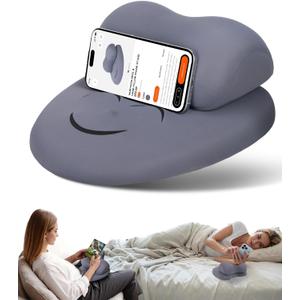 Phone Stand Pillow, Soft Memory Foam Cell Phone Holder for Bed, Couch & Home, Hand Rest Pillow for Gaming & Phone Use, Relieve Wrist & Hand Fatigue, Premium Gift Box Packaging