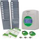 uPunch HN3500 Advanced Time Clock Bundle for Small Business: Complete Employee Time Tracking System with 100 Time Cards, 2 Racks, 2 Ribbons, and 6 Keys