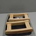 Amazon.com: Lawei Small Footstool Ottoman, Rectangle Fabric Foot Stool Rest with Wooden Legs and Non-Slip Soft Padding, Modern Footstools Step for Couch, Desk, Office, Living Room, Bedroom, Entryway, Dogs, Gray : Home & Kitchen