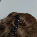 RUWISS Large Messy Bun Hair Piece with Claw Clip Human Hair Bun Wavy Curly Chignon Hair Bun Extensions Tousled Updo Hair Pieces for Women Claw Clip Ponytail, Lighter Dark Brown (45g)