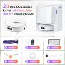 20 Pcs Accessories kit for NARWAL Freo X10 Pro Robot Vacuum, 1 Main Brush, 6 Dust Bags, 4 Hepa Filters, 4 Mop Pads, 4 Side Brushes, 1 Clean Tool, Replacement Parts with Narwal Freo X10 Pro
