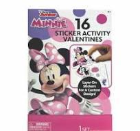 Disney Jr. Minnie 16 Sticker Activity Valentines