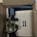 Veise Fingerprint Door Lock with 2 Lever Handles - Keyless Entry Door Lock, Electronic Keypad Deadbolt, Digital Smart Code & Front Handle Sets, Auto-Locking, Easy Installation, Matte Black