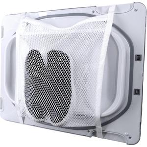 S&T INC. Sneaker Dryer Bag, Dryer Door Shoe Net with Elastic Straps, Sneaker Laundry Bag for Shoes, White, 15.5 Inch x 15.5 Inch, 1 Pack