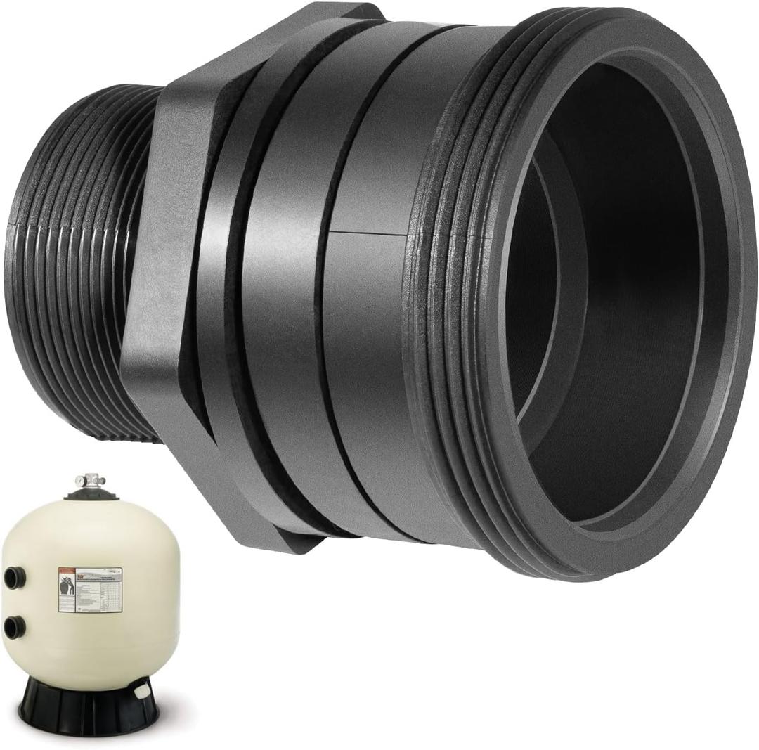 154714 Bulkhead Replacement Parts Kit Fitting Union 2-Inch Fit for Triton II Pool and Spa Sand Cartridge Filter TR50, TR60, TR100, TR140
