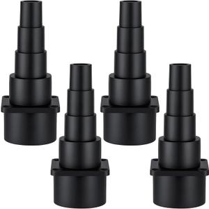 4 Pack Hose Adapter Vacuum Cleaner Adapter Universal Tool Adapters Attachment Connects to Power Tools to Contain Dust