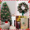 Weysat 24 Pcs Christmas Ball Garland Ties Artificial Pine Needles Tinsel Christmas Tree Decor 6 in Tinsel Ties with Bulb Arrangements for Xmas Tree Decoration Craft Gift Wrapping(Rose Gold)