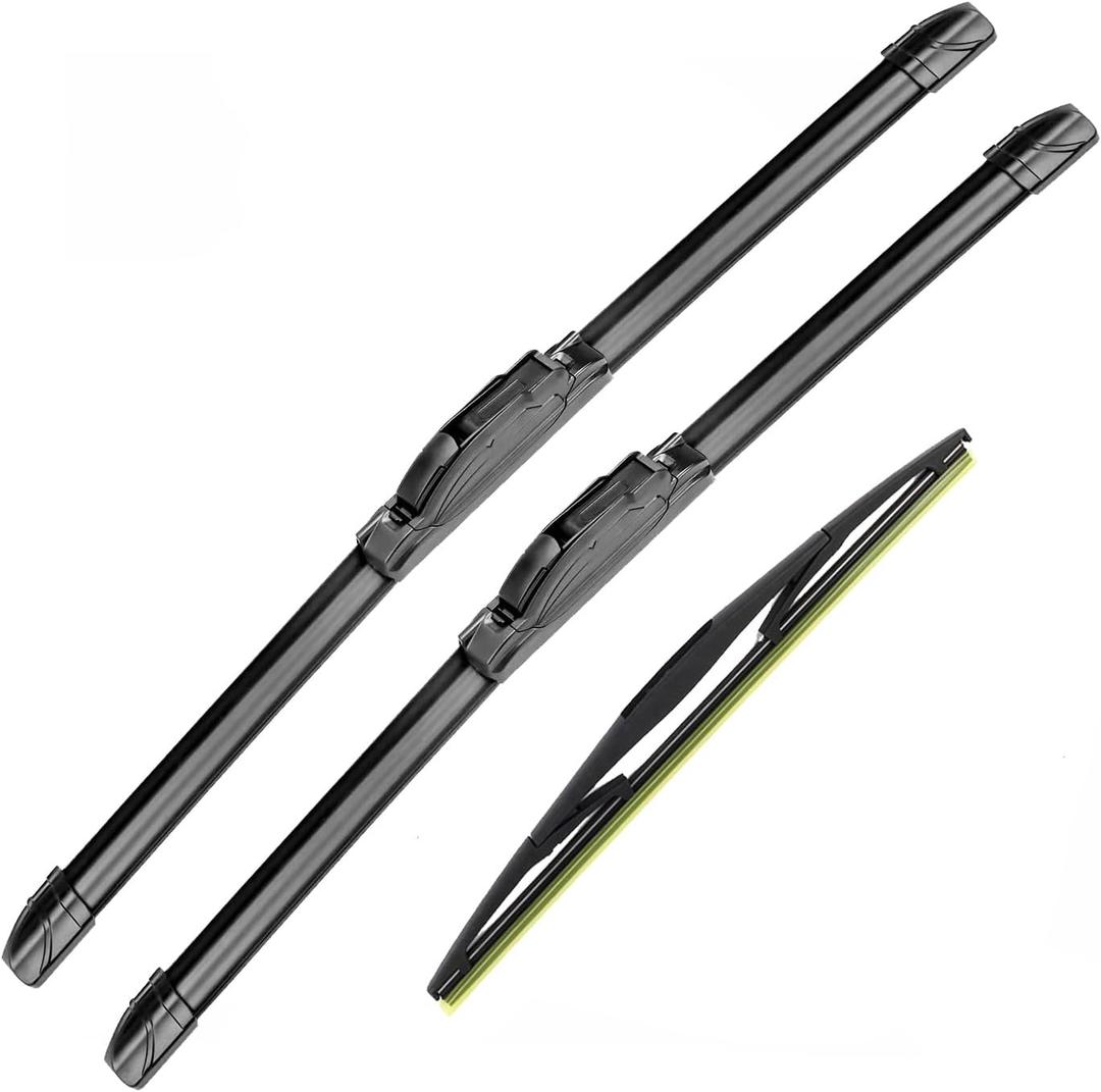 Windshield Wipers (pack of 3pcs) Replacement for 2005-2009 Subaru Legacy, 2009-2011 Forester, 2005-2009 Subaru Outback 24" + 18" Front Windscreen Wiper Blades and 14" Rear Wiper Blade