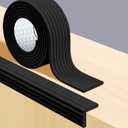 Proof Edge Corner Protector, 2pcs 78.7in/200cm Furniture Safety Bumpers Guard Padding, Soft NBR Rubber Foam Adhesive Cushion, Fireplace Cabinets Table Desk Edges & Sharp Corners (Black)