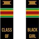 Black Girl Magic Grads Scarf African American Class of 2025 Graduation Stole Scarf