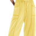 LAMISSCHE Womens Casual Strapless Jumpsuits off the Shoulder Summer Rompers Sleeveless One Piece Outfits with Pockets (L)