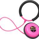 Just Play Skip It Retro Outdoor Toy, Light Up Ball and Digital Counter, Pink, Soft Foam Padded Ankle Ring, 31-inch Long, Screen Free Play, Toys for Kids Ages 5 Up