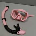 Snorkeling Gear for Adults, Dry-Top Snorkel Set Scuba Diving mask, 180°Panoramic Wide View Professional Snorkeling Gear Breathing Freely Snorkel Mask, Pink