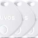 ATUVOS Air Tracker Tags-3 Pack, Bluetooth Luggage Tracker Works with Apple Find My APP (iOS Only, Not for Android), Keys Finder and Item Locator for Luggage, Backpack, Suitcases, Replaceable Battery