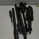 Lamicall Camera Tripod - 17.6LBS Max Load Tripod for Camera with Rapid Leg Deployment Phone Tripods for Video Recording Photo Vlog, 67" Camera Stand with Phone Holder & Carry Bag for DSLR iPhone GoPro (Black)