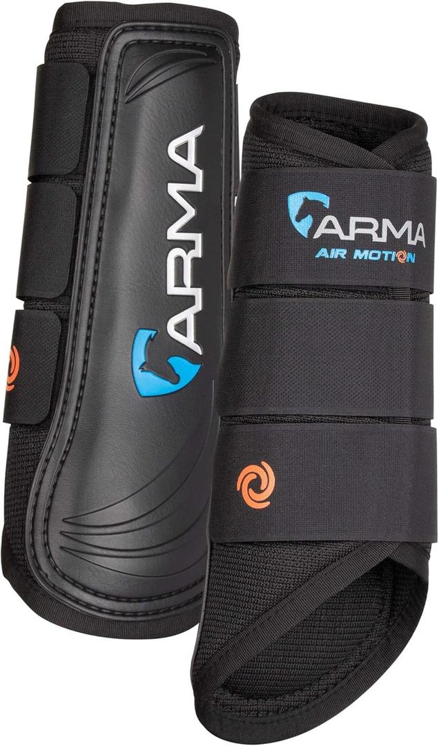 Shires ARMA Air Motion Brushing Boots (Horse, Black)