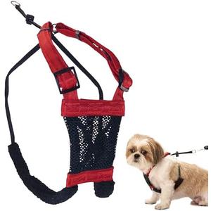 Sporn No Pull Dog Harness for Small-Sized Dogs - Red Mesh, Heavy Duty Nylon, Breathable, Lightweight, Adjustable, Padded, Soft & Easy, Anti-Pull & Anti-Rub Body Halter, Small Dog Harness for Puppies, Size: Small