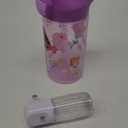 Decorative Character Princesses Design, 16oz. Water Bottle, Purple and Pink, Projectpak Plug in Night Light