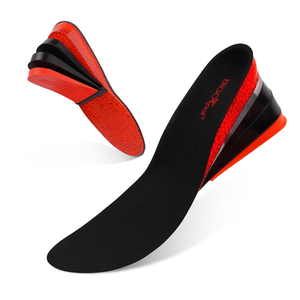 Height Increase Insoles for Men, 4 Layers Adjustable Shoe Lifts Up to 3.54 Inches, Comfortable Height Boosting Insoles, Relieve Foot Pressure, Make You Taller All Day