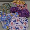 6 Packs Waterproof Plastic Underwear Covers for Potty Training Good Elastic Plastic Diaper Covers for Potty Training Pants and Cloth Diaper Girl 5t