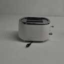 Mueller Retro Toaster 2 Slice with 7 Browning Levels and 3 Functions: Reheat, Defrost & Cancel, Stainless Steel Features, Removable Crumb Tray, Under Base Cord Storage, White