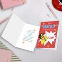 3 x SuperShunhu Funny Father's Day Card from Son, Nacho Average Dad Father's Day Card for Daddy, Cute Taco Pun Card for Dad, Humorous Father's Day Gift from Son