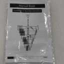 Modern Gold 5-Tier Chandelier Lighting Luxury Long Staircase K9 Crystal Chandeliers Large Foyer Villa Entrance Chandeliers for High Ceiling (D24"XH180" Gold)