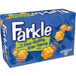 Farkle Classic Dice Games – Kids, Family Games, Travel Game, Adult Games, Board Game, Dice Cup, Dice Set, Farkle Score Sheets Included, Ages 8+