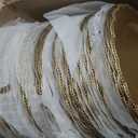 PROY 100 Pcs 13" Gold Charger Plates Bulk,Charger Plates with Beaded Sunflower Rim,Elegant Gold Chargers for Dinner Plate,Decorative Chargers for Wedding,Party & Table Setting