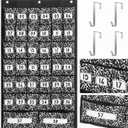 Colarr 38 Composition Pocket Chart for Classroom with Number, Oxford Fabric