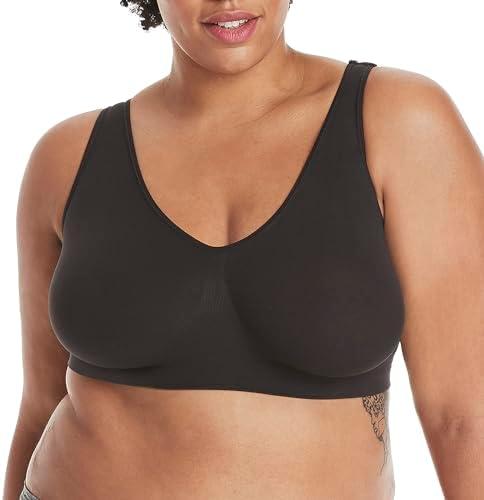 Hanes Women's Cozy Wireless Bra, Full-Coverage Pullover Bra, Seamless T-Shirt Bra XL/XG