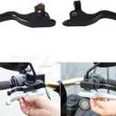 3 Finger 5.9" CNC Shorty Hand Control Lever Kit Brake Clutch Levers Fit for Harley Touring Electra Glide Highway King Ultra Limited 2008-2013, 2021-2024(Black)