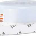 26 Feet Silicone Seal Strip,Door Weather Stripping, Sealing Tape for Door Draft Stopper Adhesive Tape for Doors Windows and Shower Glass Gaps (Transparent, 45MM)