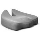 Large Memory Foam Seat Cushion for Tailbone, Coccyx & Pressure Relief Ergonomic Cushion for Office Chair, Car, Home & Wheelchair Ultimate Comfort for Long Sitting Hours Pink (Gray)