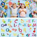Classroom Rug Elementary 13 x 6.5 ft Blue ABC Alphabet & Animals Rug
Large Learning Educational Rug with Non-slip Backing for Kids Preschool Kindergarten