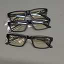 IBOANN Reading Glasses for Men Readers Mens Stylish Blue Light Blocking Computer Eyeglasses (Black+blue+grey)