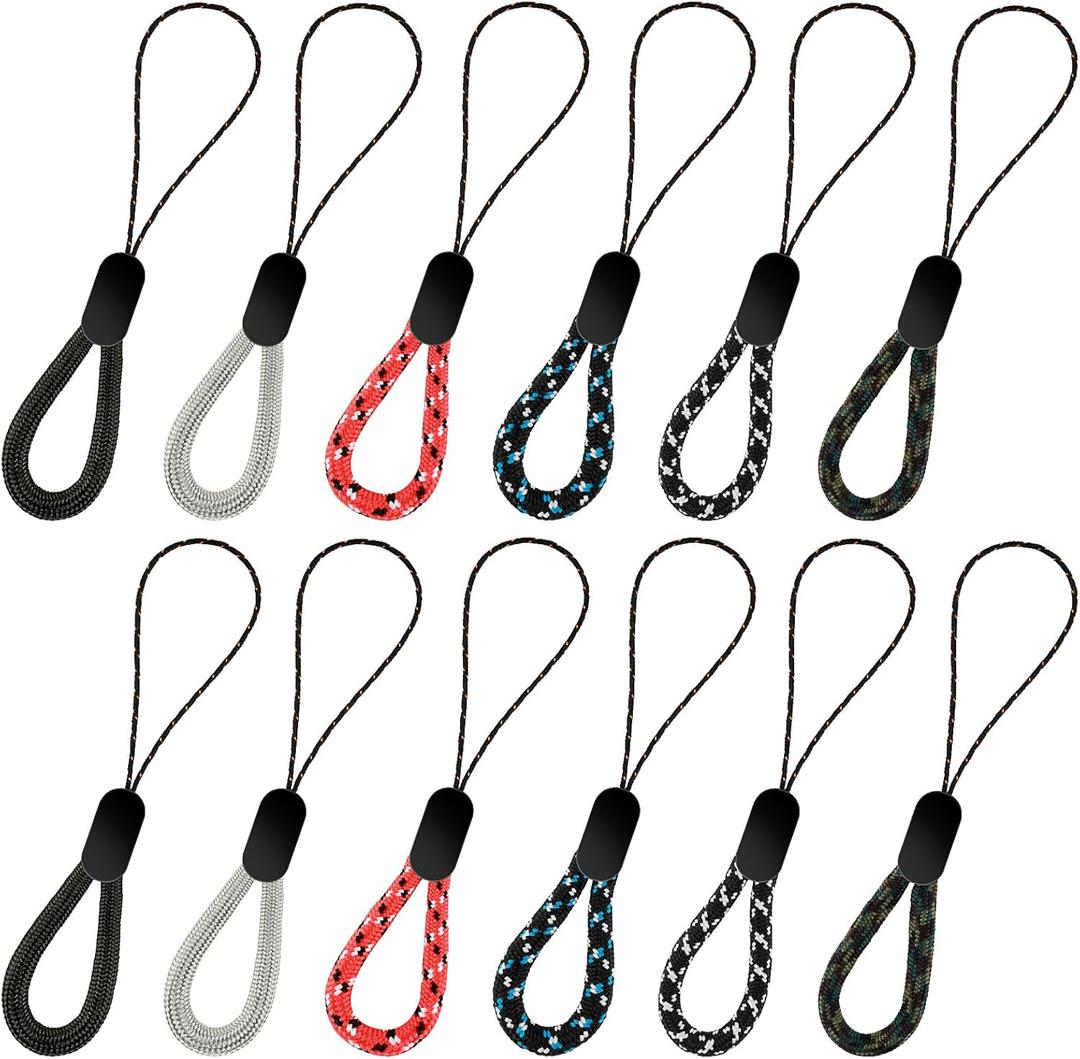 Mabor Finger Lanyard Small USB Lanyard 4.92Inches Colored Short Finger Straps for Mobile Phone Case Keys Camera Flash Drives